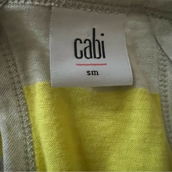 Cabi Limoncello Striped Tank Top S Style #5065 - Picture 4 of 7